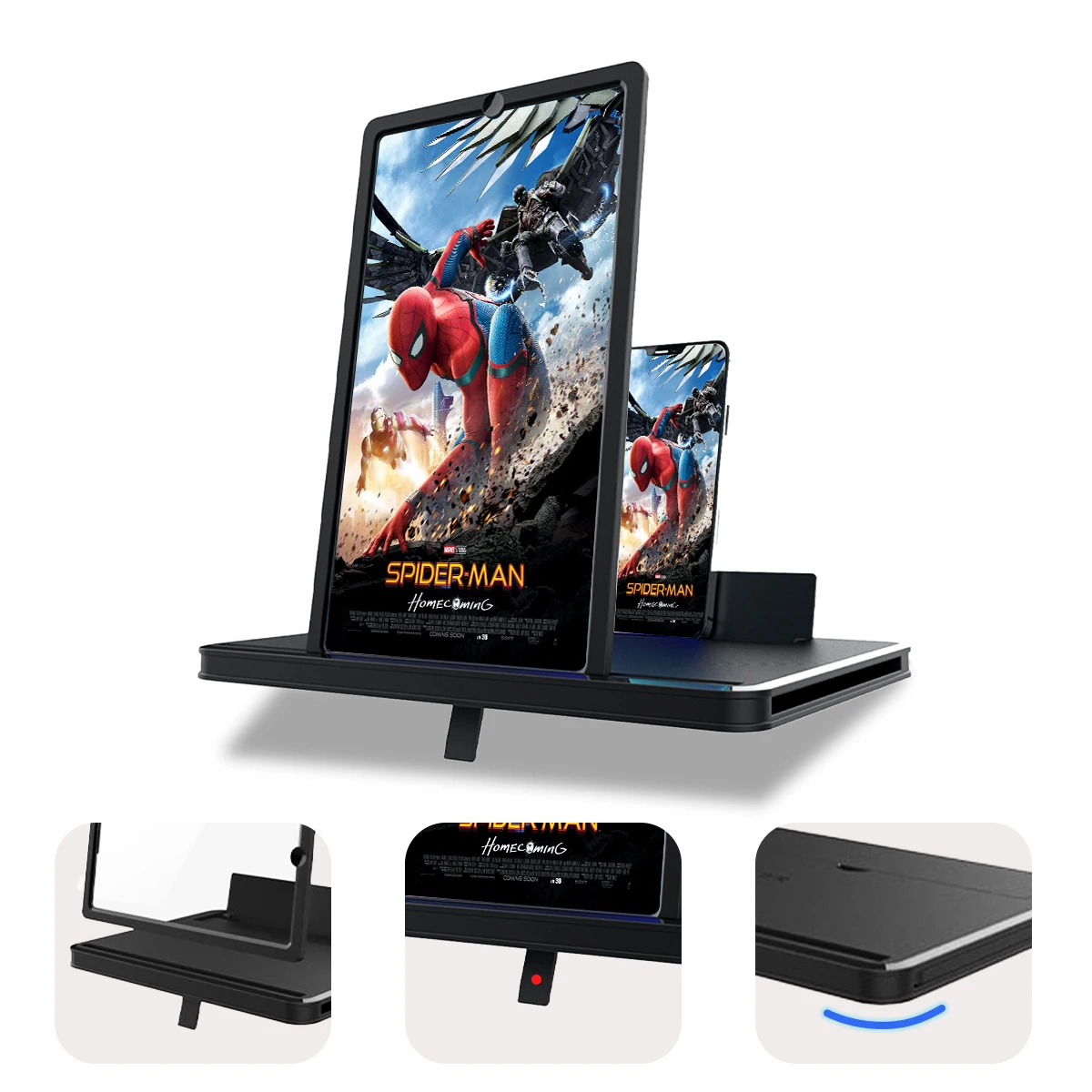 New 10 Inch Hd Screen Amplifier Mobile Phone Screen Video Magnifier for Phone Holder Enlarged Screen Phone Stand Bracket