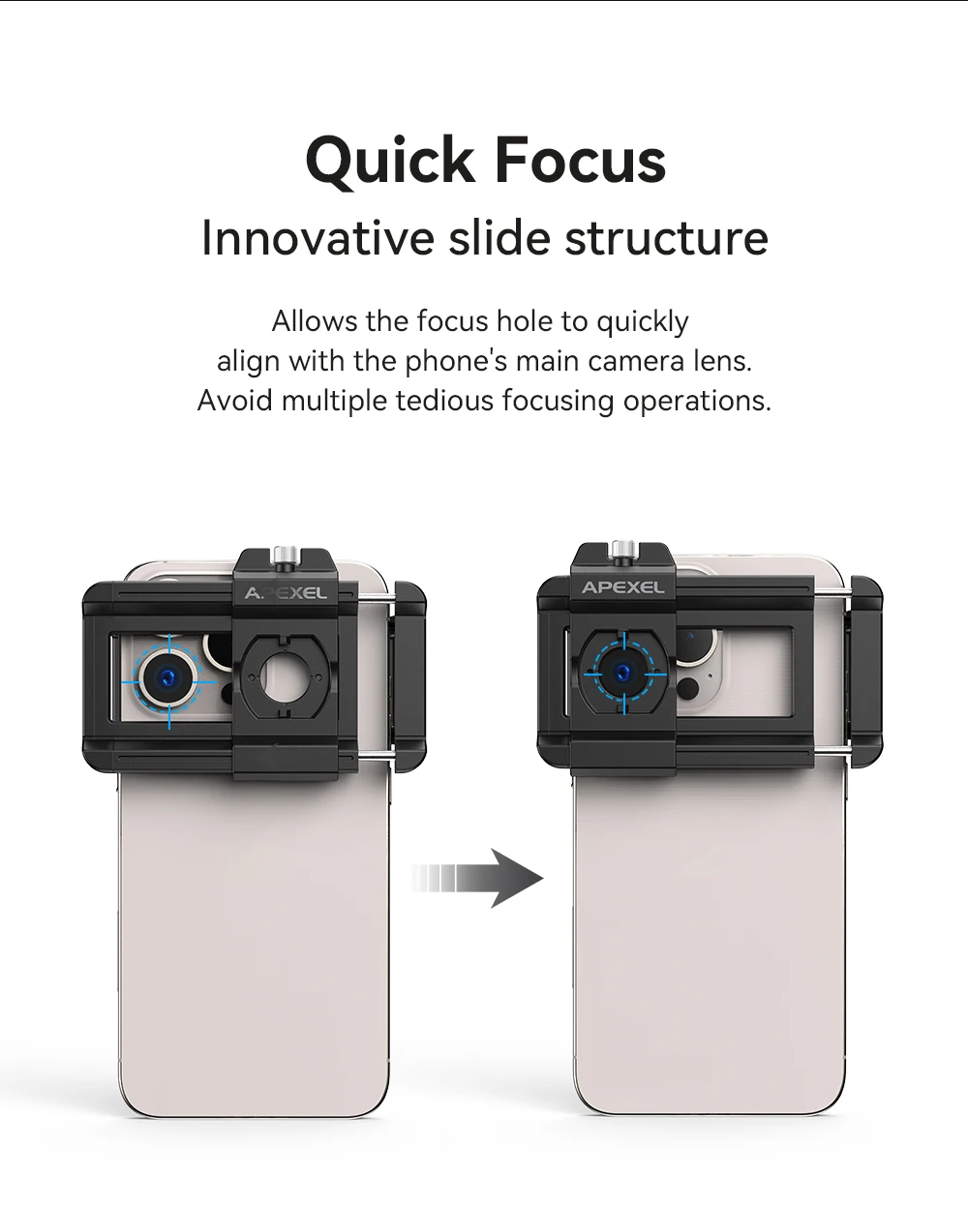 APEXEL New Upgrated 100X-200X Microscope Lens  3in 1Phone Camera Lens Kit Macro Lenses with LED Light for almost All Smartphone