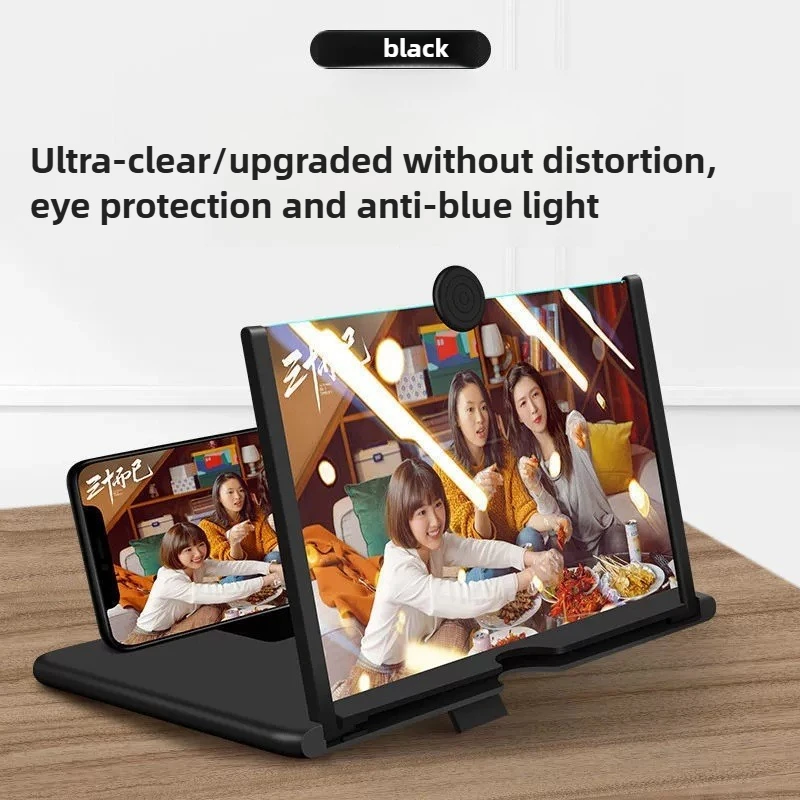 HD Video Magnifier Mobile Phone Screen Amplifier Stand Smartphone Accessories for Clear Viewing