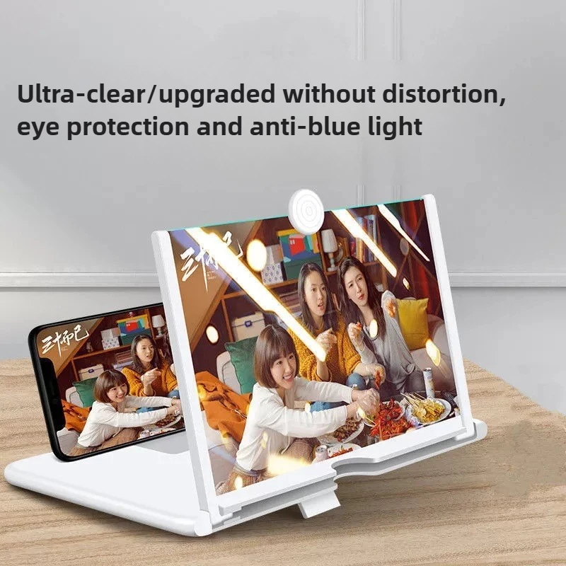 HD Video Magnifier Mobile Phone Screen Amplifier Stand Smartphone Accessories for Clear Viewing