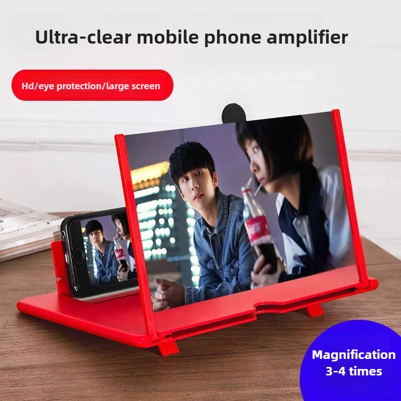 HD Video Magnifier Mobile Phone Screen Amplifier Stand Smartphone Accessories for Clear Viewing