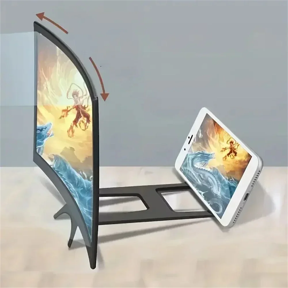 Screen Amplifier Mobile Phone Large Screen Amplifier Curved Screen Enlarged Screen Bracket Video Magnifier Holder Phone Holders