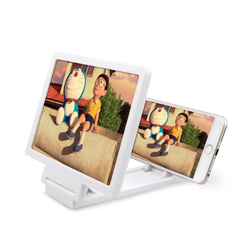 3D Screen Amplifier New Upgrade Phones Screen Curved Amplifier HD Screen Video Glass Stand Magnifier Movie TV Screen Amplifier