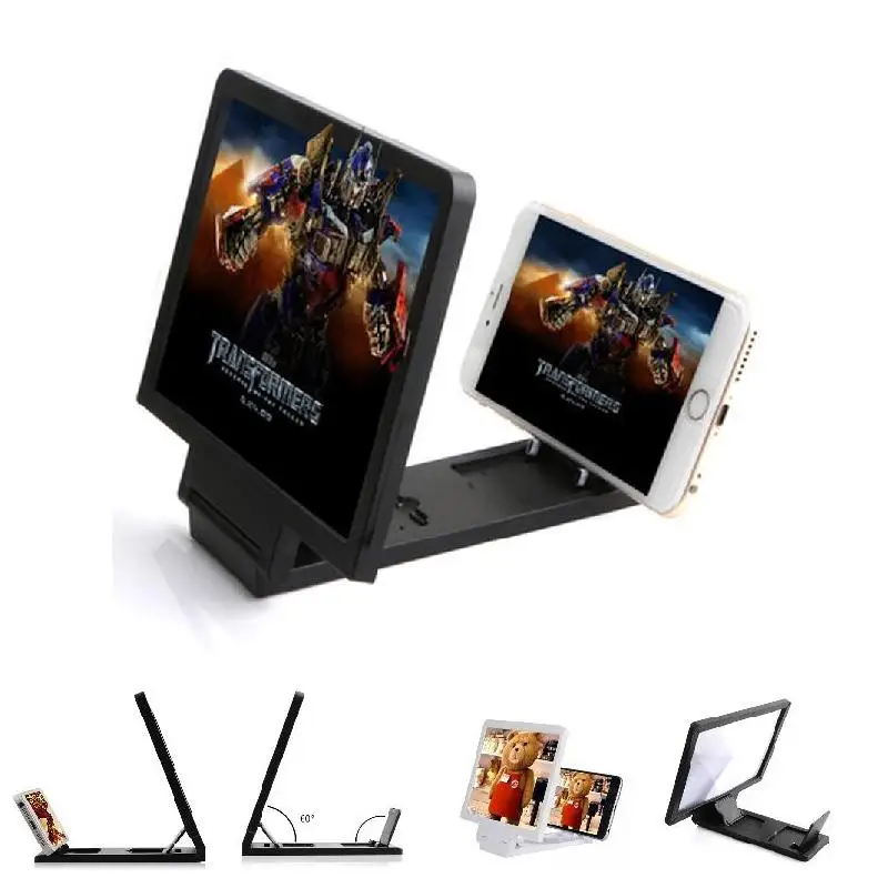 3D Screen Amplifier New Upgrade Phones Screen Curved Amplifier HD Screen Video Glass Stand Magnifier Movie TV Screen Amplifier