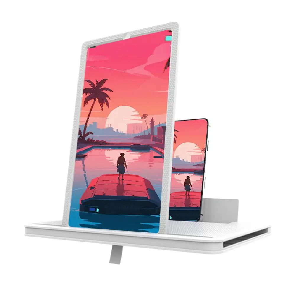 10/12/14Inch 3D Cell Phone Screen Amplifier HD Video Amplifier Stand Bracket For All Smartphone Enlarged Screen Phone Accessorie