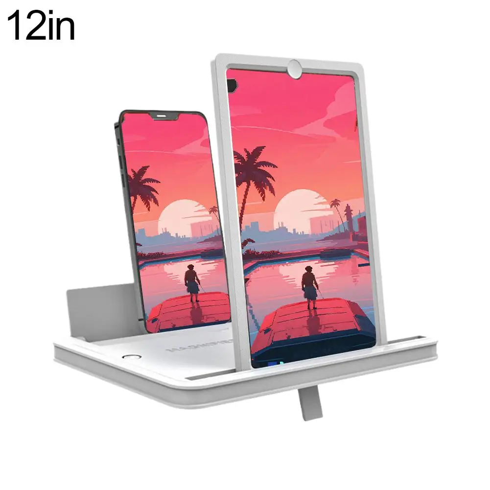 10/12/14Inch 3D Cell Phone Screen Amplifier HD Video Amplifier Stand Bracket For All Smartphone Enlarged Screen Phone Accessorie