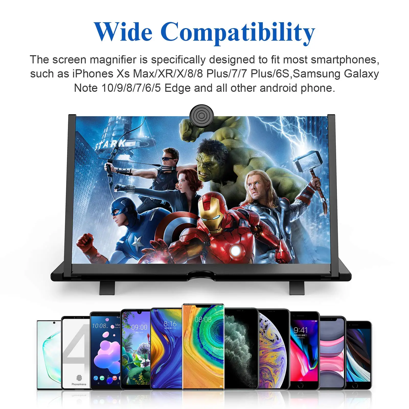 3D HD Phone Screen Amplifier Projector, Foldable Stand for Movies Videos Games, Compatible with All 10 Inch Smartphones 3D HD Phone Screen Amplifier Projector, Foldable Stand for Movies Videos Games, Compatible with All 10 Inch Smartphones
