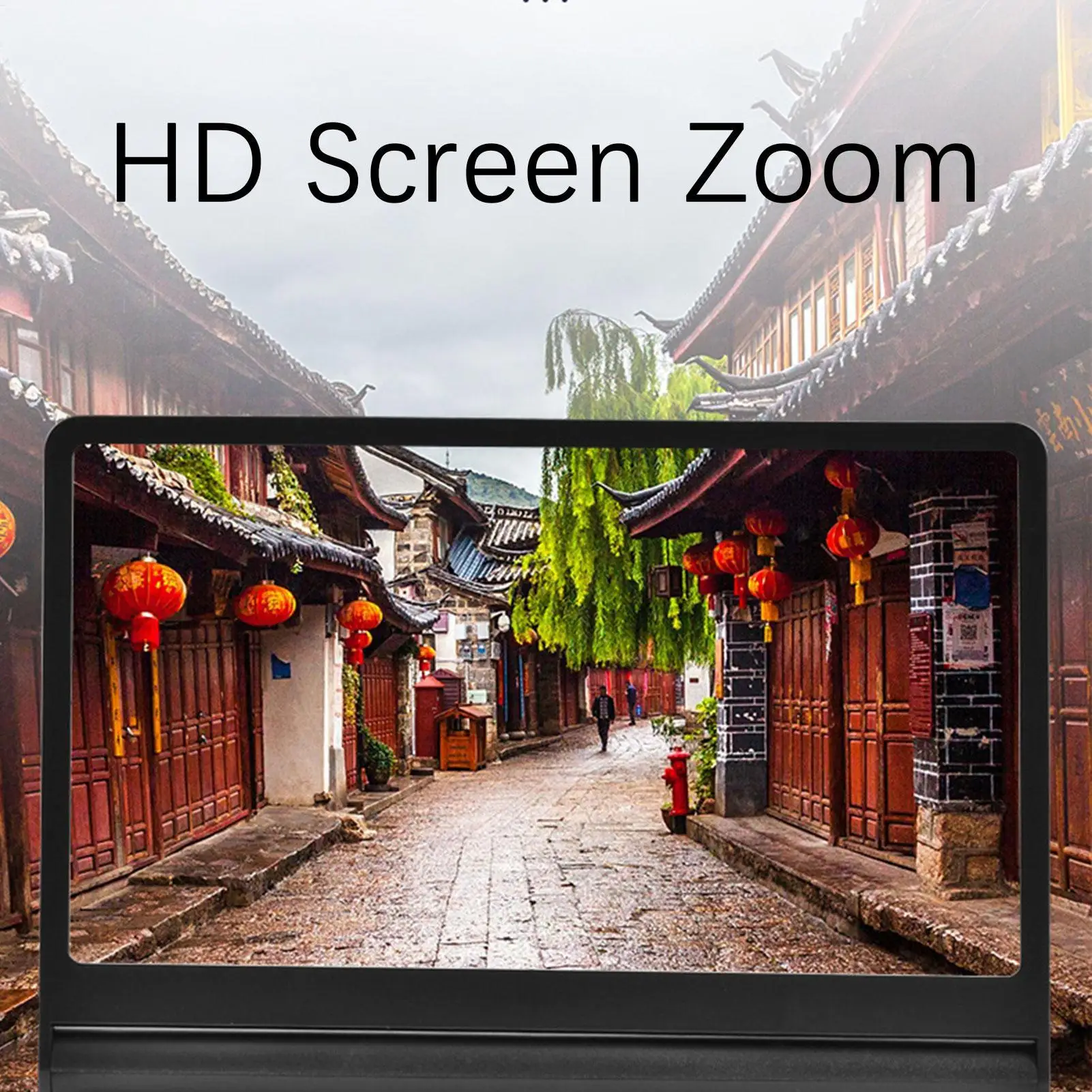 12 Inch HD Phone Screen Amplifier Portable Foldable Magnifier With Built-in Speakers Turns Your Smartphone Into Personal Cinema