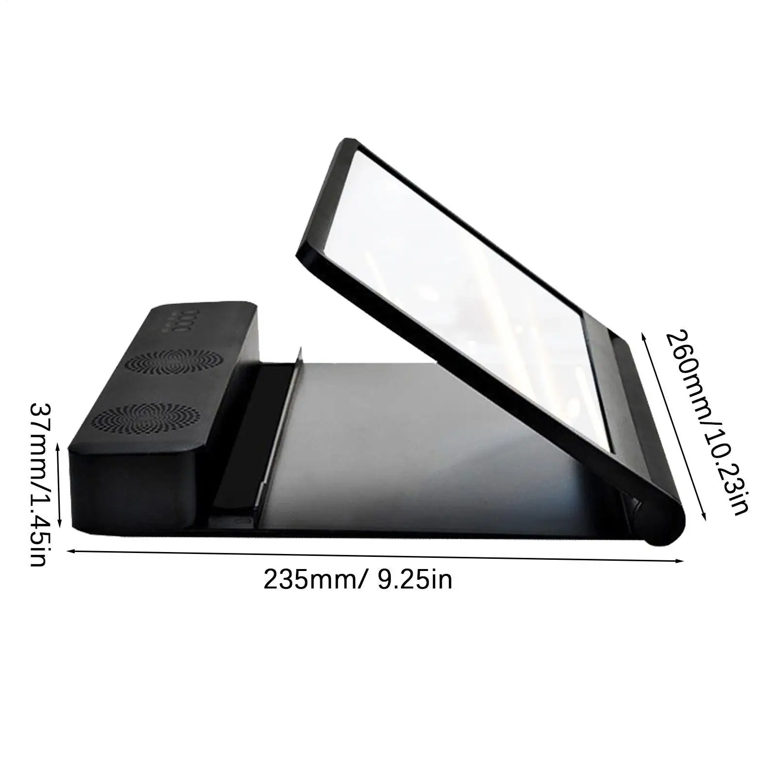 12 Inch HD Phone Screen Amplifier Portable Foldable Magnifier With Built-in Speakers Turns Your Smartphone Into Personal Cinema