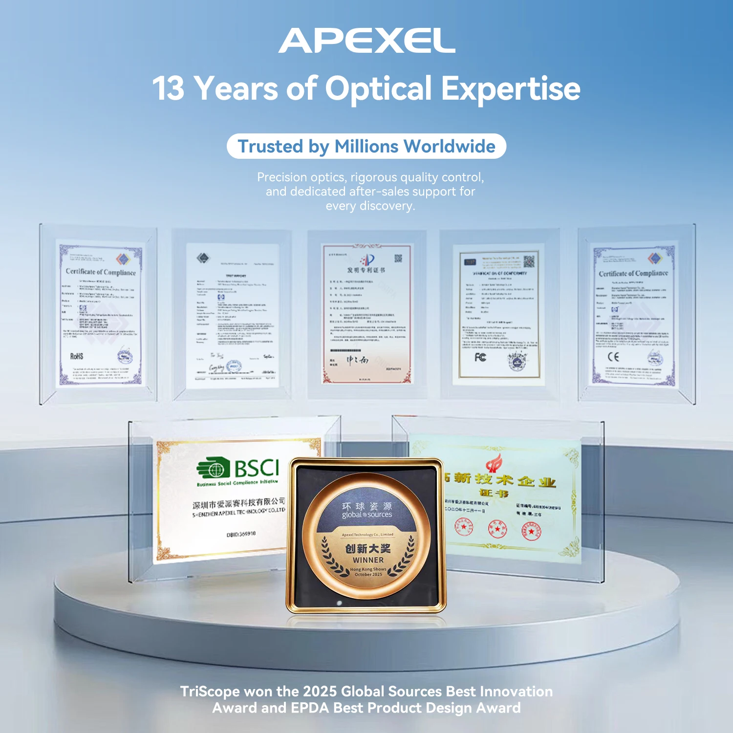 APEXEL 2025 New HD 40X/80X/120X Microscope 3in1 Lens with LED Light/Universal Clip for iPhone 17/pro max 16/Android Smartphones