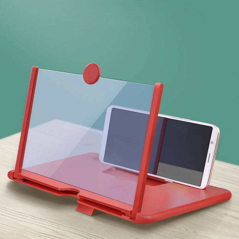 12Inch Cell Phone Screen Amplifier Mobile Phone Holder Mobile Phone HD Portable Phone Screen Video Magnifier Stand Bracket