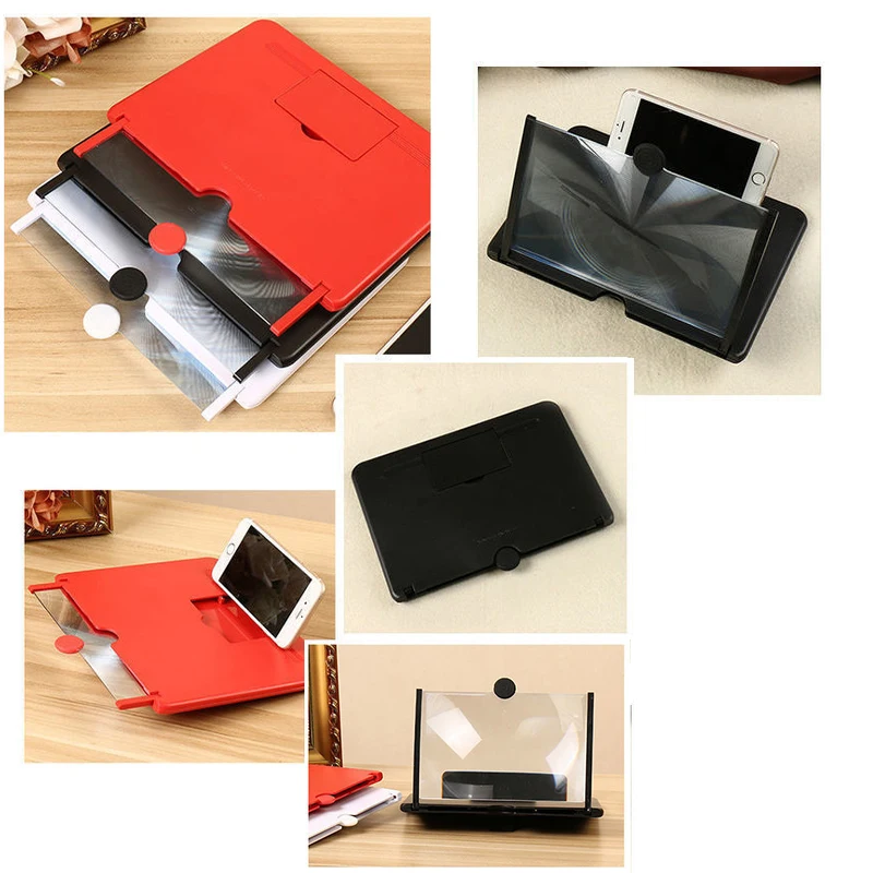12Inch Cell Phone Screen Amplifier Mobile Phone Holder Mobile Phone HD Portable Phone Screen Video Magnifier Stand Bracket