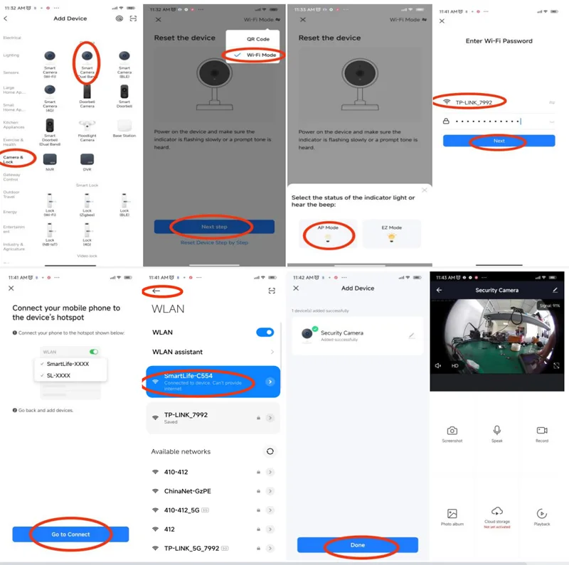 5G 2.4G Tuya 16mm Diameter Door Hole 1080P HD Wide-angle Cat Eye Infrared Night Vision Peephole Wifi Doorbell Camera Wireless