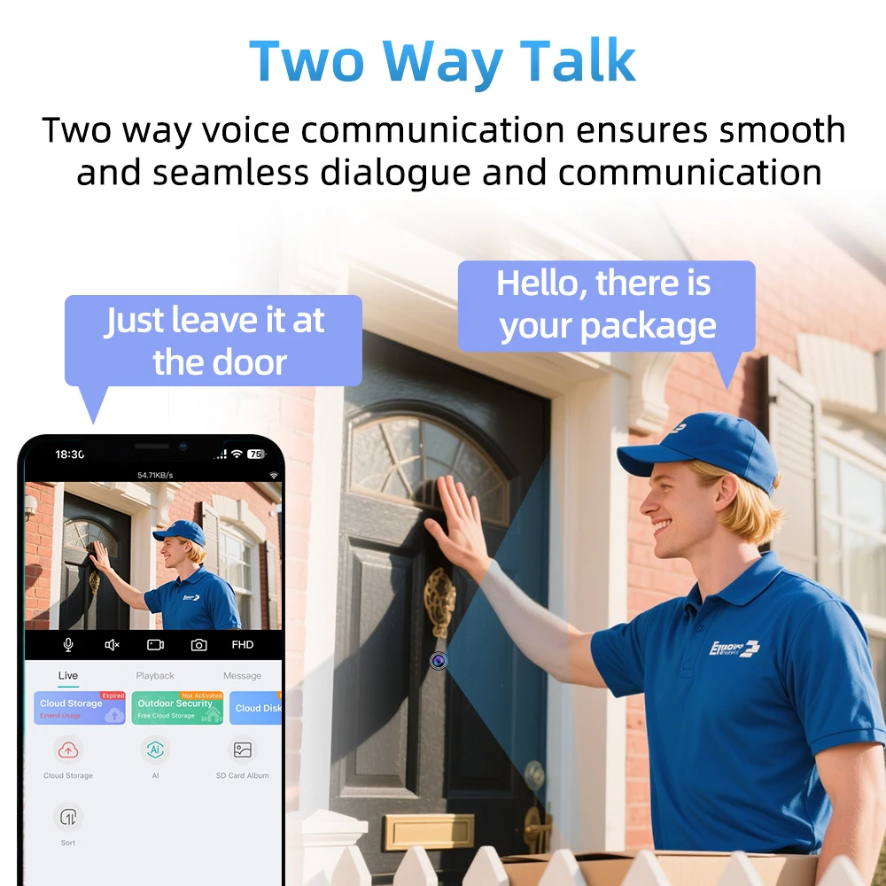 PEGATAH 4MP HD Video Peephole WiFi Camera 180° Wide-angle Motion Detection Door Viewer Video-eye Wireless Cat-eye Camera ICSEE