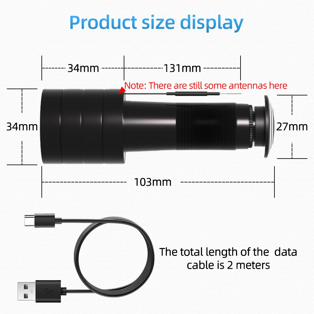 PEGATAH 4MP HD Video Peephole WiFi Camera 180° Wide-angle Motion Detection Door Viewer Video-eye Wireless Cat-eye Camera ICSEE