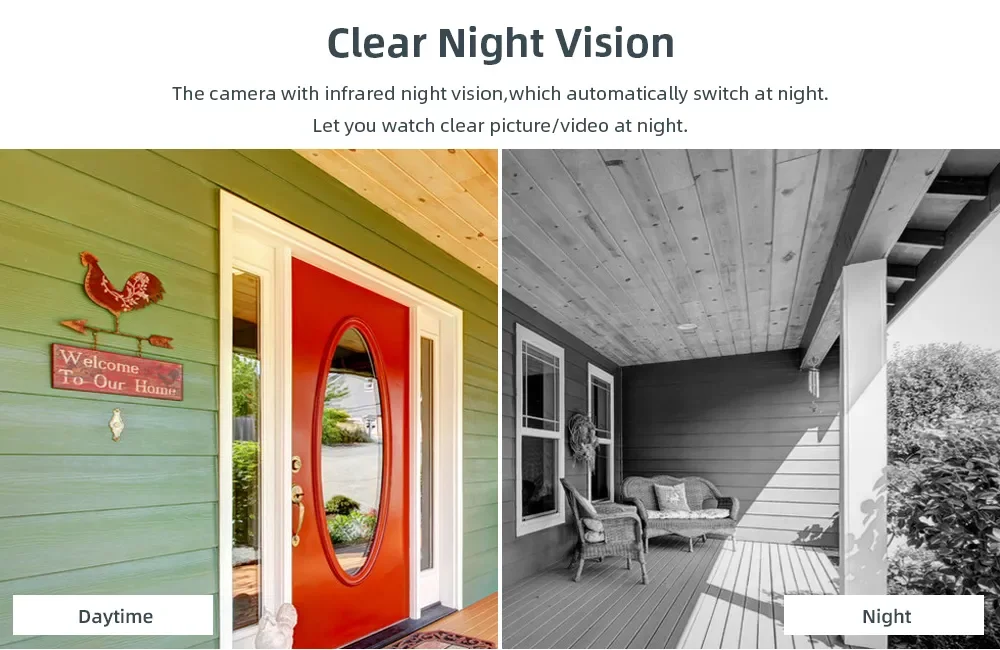 Tuya Video Doorbell WiFi Wireless Wired Door Bell 12-24V AC/DC Battery Powered 1080P 2MP Waterproof with Alexa Doorbell Camera