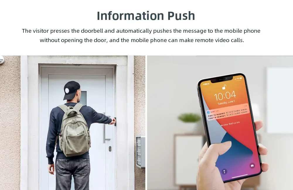 Tuya Video Doorbell WiFi Wireless Wired Door Bell 12-24V AC/DC Battery Powered 1080P 2MP Waterproof with Alexa Doorbell Camera