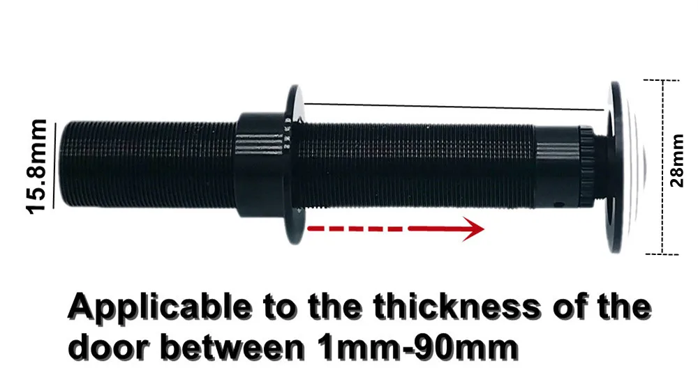 Door Camera Eye Wifi 16MM Diameter Tuya Smart Mini Peephole Security Hole Door Cat Eye 1.66mm Wide-angle 5G 2.4G P2P ONVIF RTSP