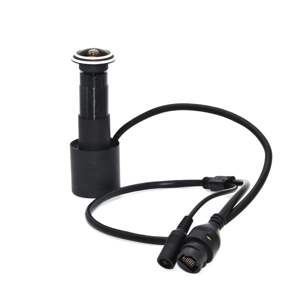 1080P 5MP HD Door Eye Hole H.265 1.78mm 1.66mm Wide Angle 178Degree CCTV Network Mini Peephole POE Door IP Camera P2P Audio Mic