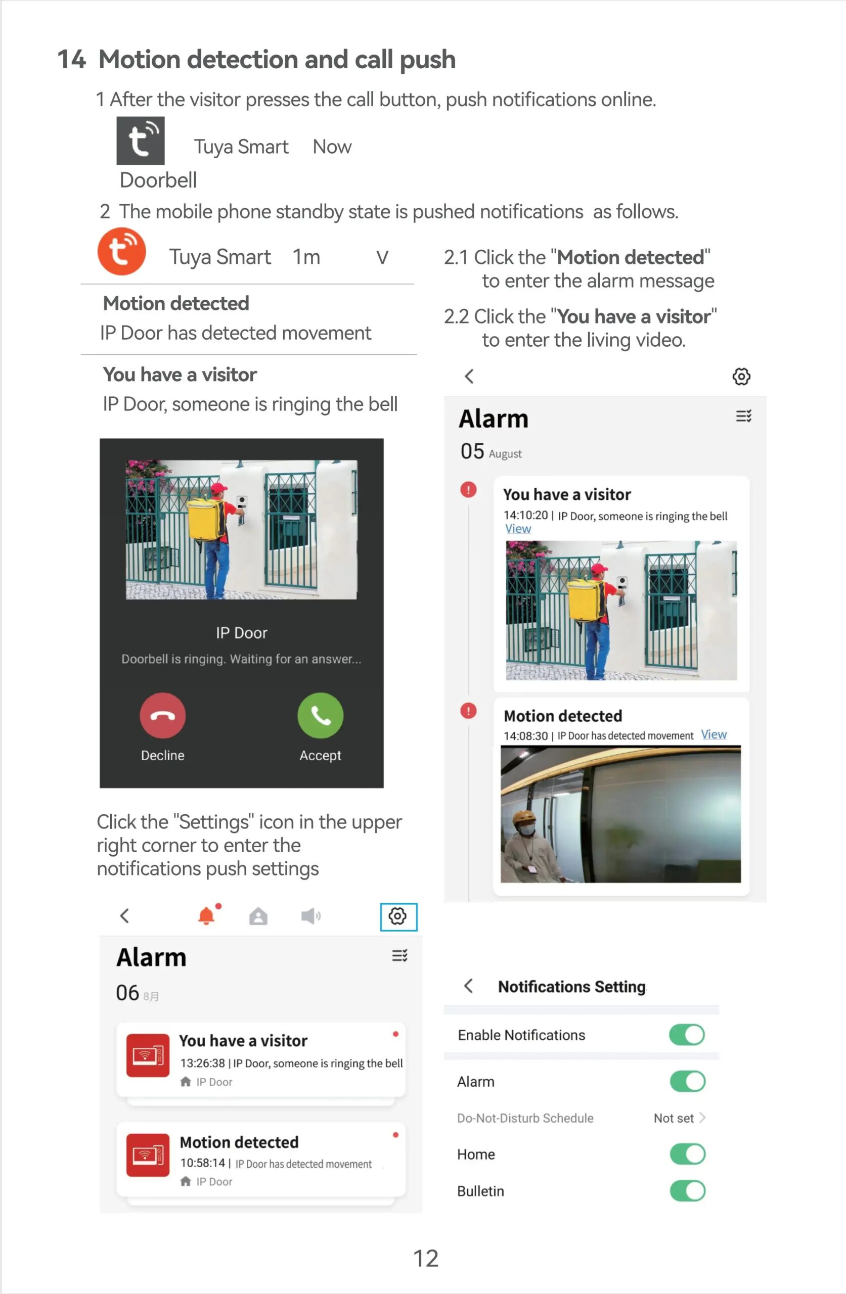 1080P Touch Monitor, 10-inch Home System, Intercom, Video Door, Phone, Wifi, Metal Doorbell, Camera, Tuya Smart