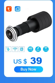 5MP Door Eye IP POE Camera Mini Peephole Motion Detection Video-eye Viewer Wireless Intercom Home Security Surveillance Door Cam
