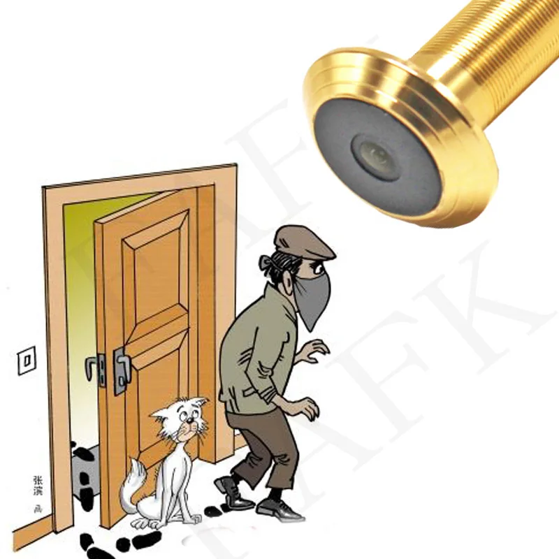 5G 2.4G Dual Band Wifi New Tuya 16mm Diameter Wide-angle Cat Eye Infrared Night Vision Peephole Wifi Doorbell Camera Audio