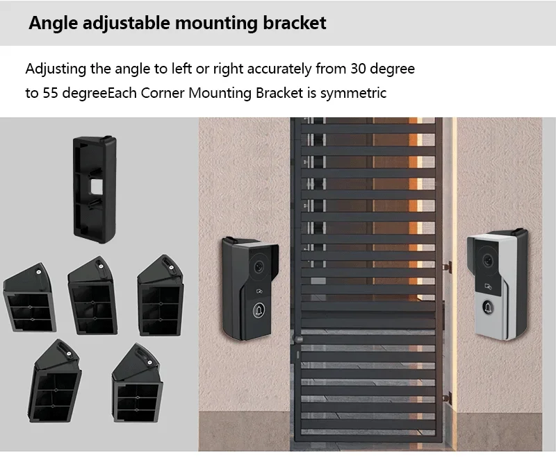 ANJIELO Tuya Smart 1080P2 Wire Visiophone Doorbell Video Intercom SystemHome Metal DoorPhone Support IP Camera Safety protection