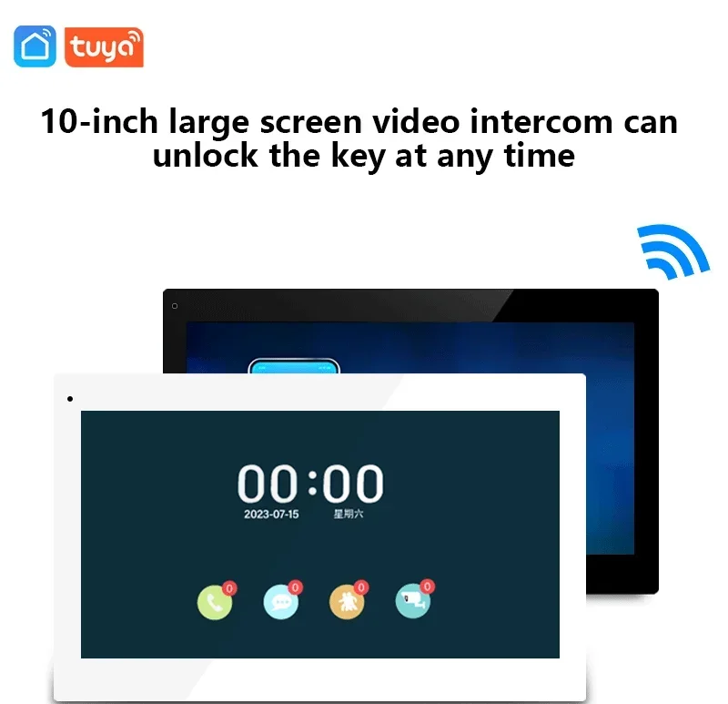 ANJIELO Tuya Smart 1080P2 Wire Visiophone Doorbell Video Intercom SystemHome Metal DoorPhone Support IP Camera Safety protection