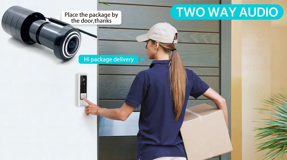 iCSEE Door Eye Hole Security 3MP 1.66mm Lens Wide Angle FishEye CCTV Network Mini Peephole Door Wifi Camera 5v RTSP Xmeye VMS