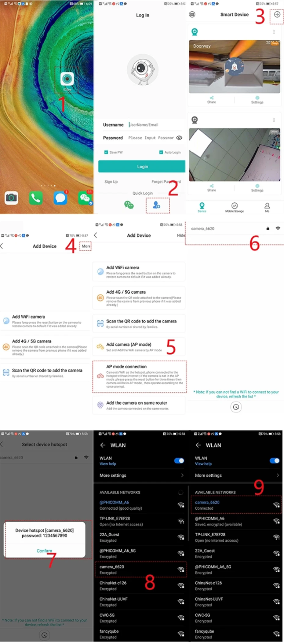 iCSEE Door Eye Hole Security 3MP 1.66mm Lens Wide Angle FishEye CCTV Network Mini Peephole Door Wifi Camera 5v RTSP Xmeye VMS