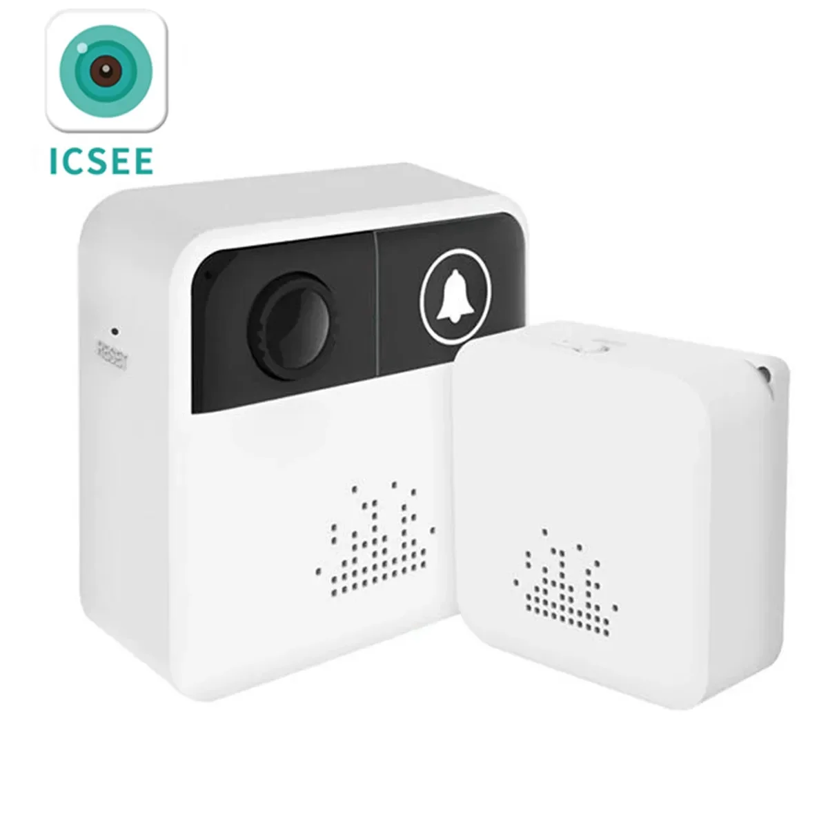2MP 1080P iCsee APP Wireless WIFI IP Doorbell Battery Power Video Door Phone Intercom Visual Peephole Viewer With indoor  Chime