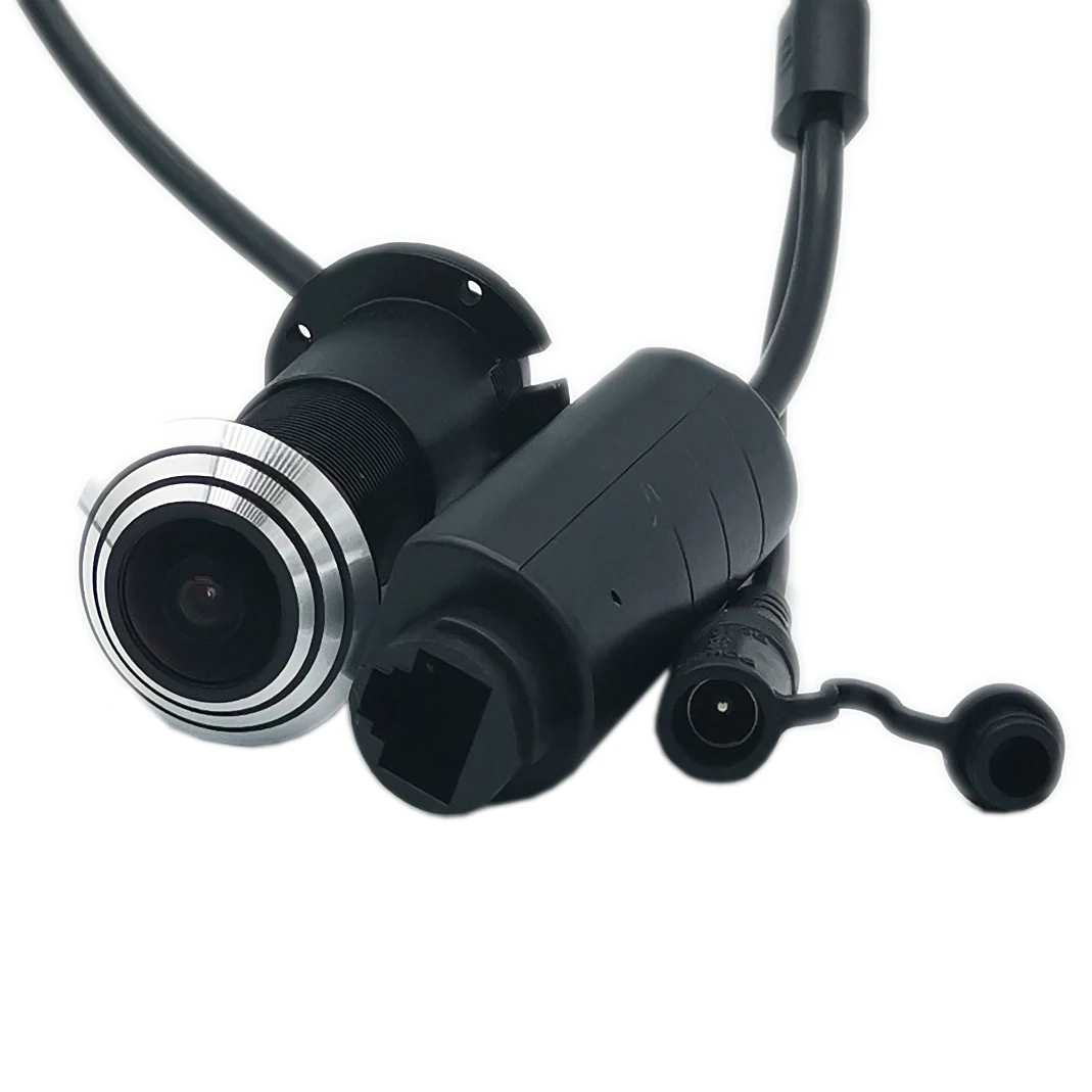 HD 1080P Fisheye Peephole POE IP Camera Mini Door Eye Hole Camera Onvif P2P Network Surveillance Ipc Webcam Security XMEYE ICSEE