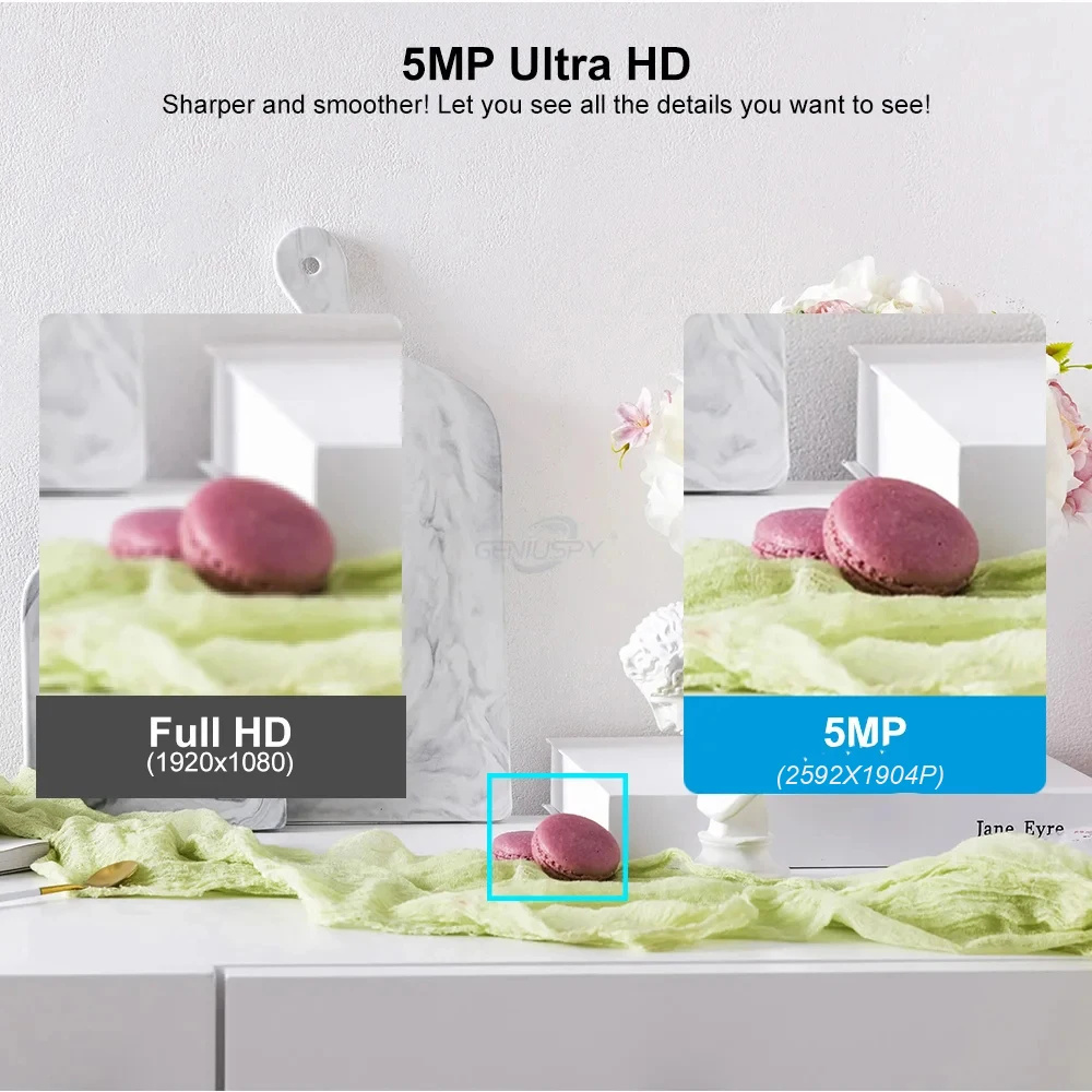 5MP On vif Remote Motion Detection POE Pin hole Mini IP Bullet Camera Covert CCTV Video Surveillance Vandal-Proof Peephole Audio