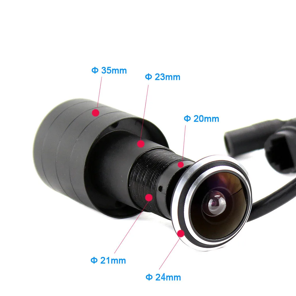 H.265 HD 4MP IP POE Door Eye Hole Camera Wide Angle 150degree Cat FishEye  Peephole Door CCTV Security Camera Network P2P