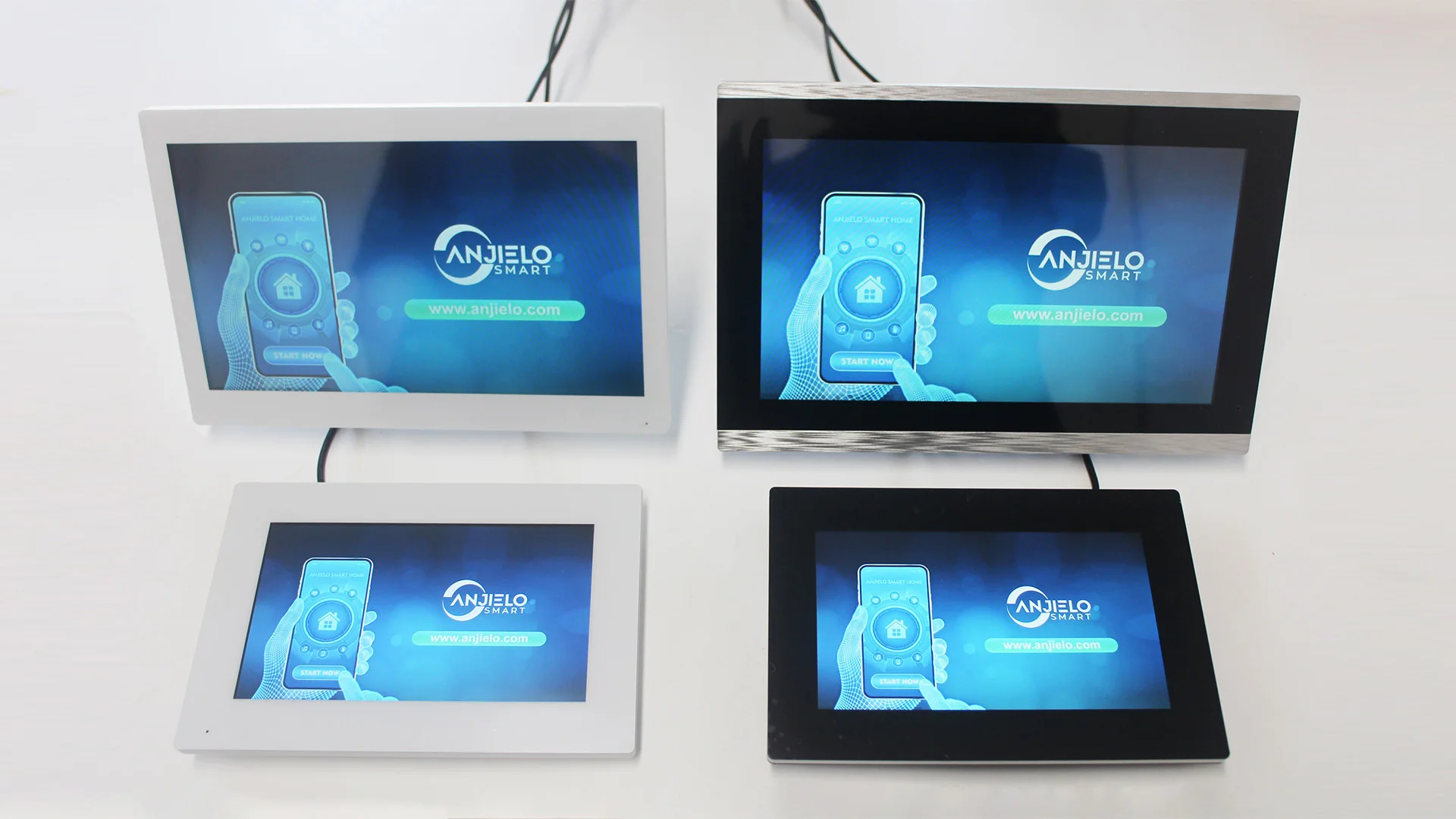 ANJIELO Fingerprint 5in1 Unlock Wifi Doorbell Video Intercom System for Home Doorphone Tuya Smart 1080P Monitor Security Protect