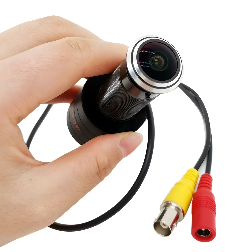 1.7mm Panorama Door CatEye Hole AHD CCTV Mini Camera 1080P Peephole Fisheye 4in1 Sensor Star Light Super wide Angle Surveillance