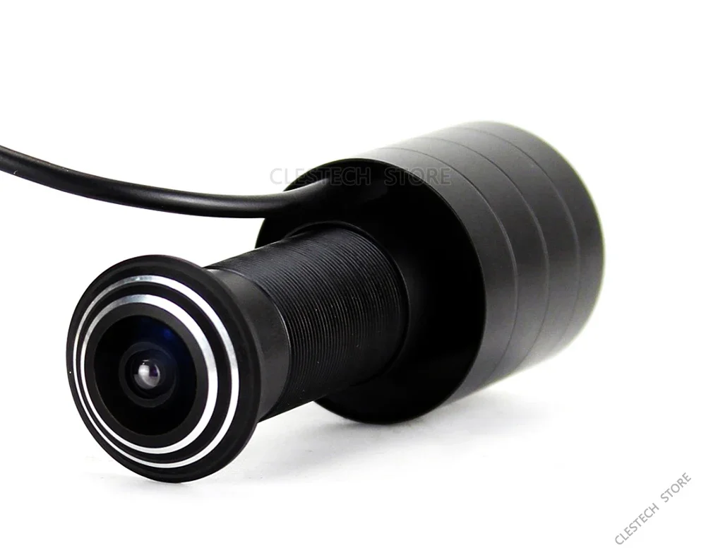 1.7mm Panorama Door CatEye Hole AHD CCTV Mini Camera 1080P Peephole Fisheye 4in1 Sensor Star Light Super wide Angle Surveillance