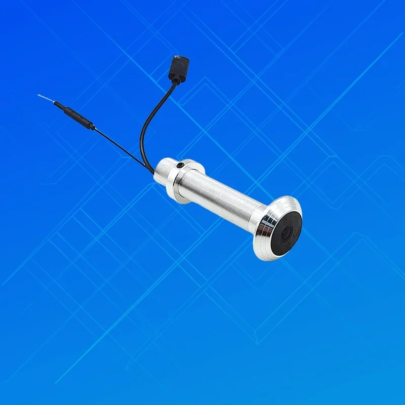 16MM Diameter V380 Mini WiFi Peephole Security Door Cat Eye Wide-angle Infrared Night Vision H.265 P2P ONVIF Camera SD Card Slot