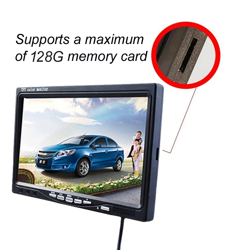 CVBS AHD DOOR CAMERA Kit 1080p Eye Fisheye Hole SD Card Cable Security Mini Peephole 7 lnch IPS Monitor DVR Wired Video Recorder