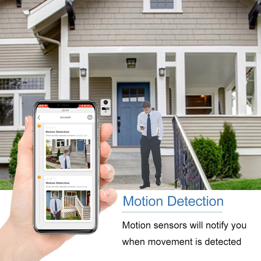 4 Wire Digital Video Intercom System 7 / 10.1 Inch Wireless WIFI Monitor 1080P Doorphone Camera Video Doorbell Card Tuya Unlock