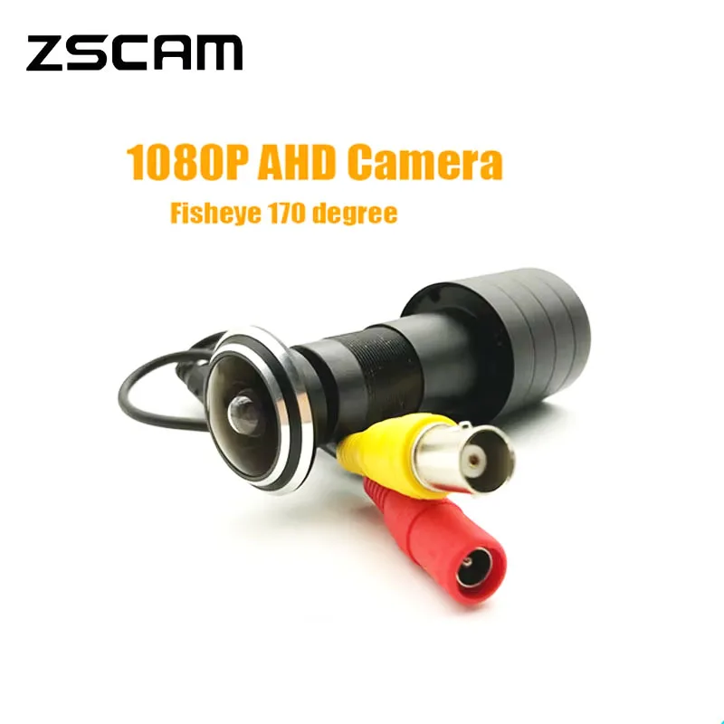 1080P Door Eye Hole CCTV AHD/TVI/CVI/CVBS 4 in 1 Home Peephole Camera Starlight 0.0001Lux Chip Wired Night Color Security Camera