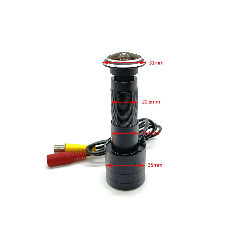 1080P Door Eye Hole CCTV AHD/TVI/CVI/CVBS 4 in 1 Home Peephole Camera Starlight 0.0001Lux Chip Wired Night Color Security Camera