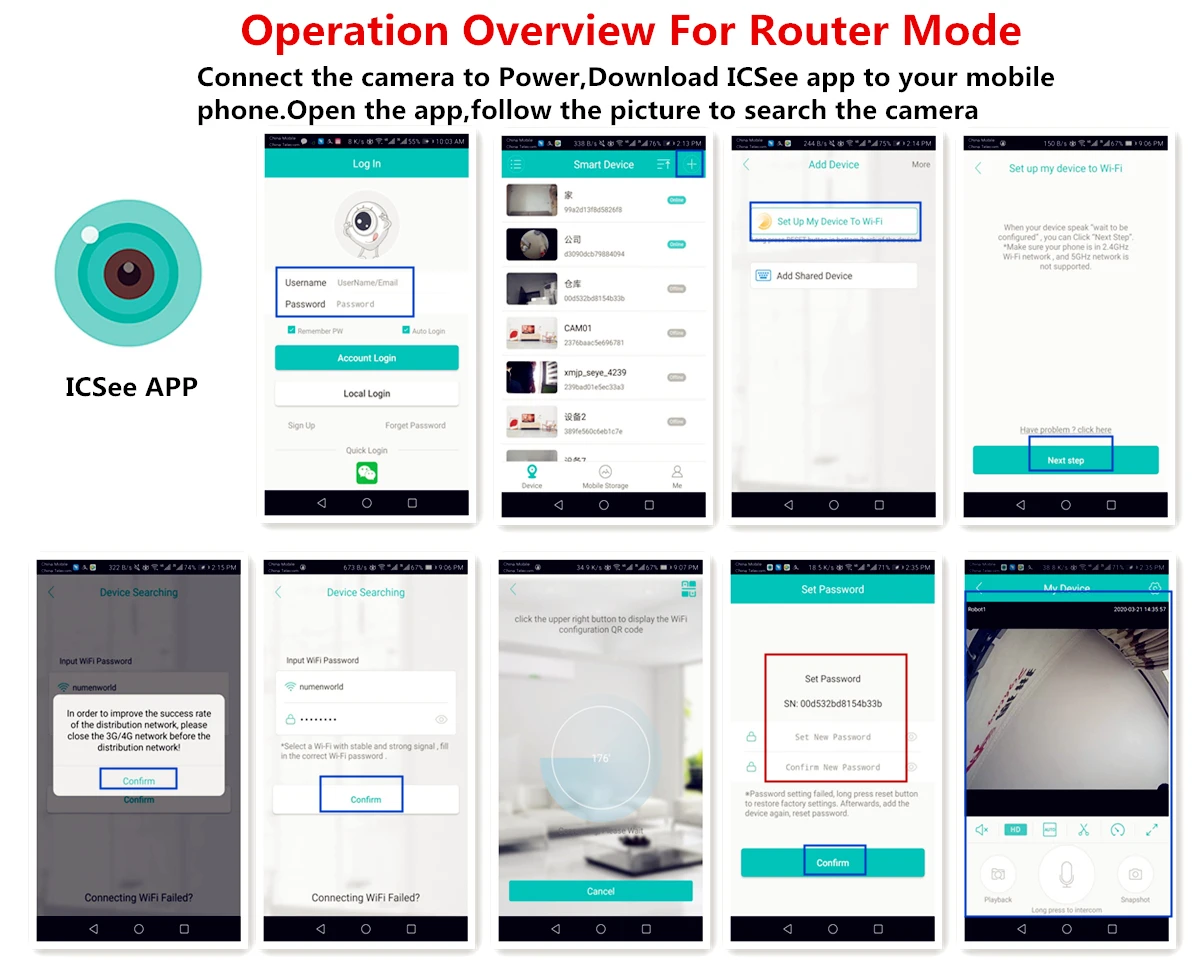 Icsee 5Mp Smart Home Ipc Face Detect Infrared Night Vision Remote Viewing Peephole Viewer Video Eye Door Monitor Visual Webcam