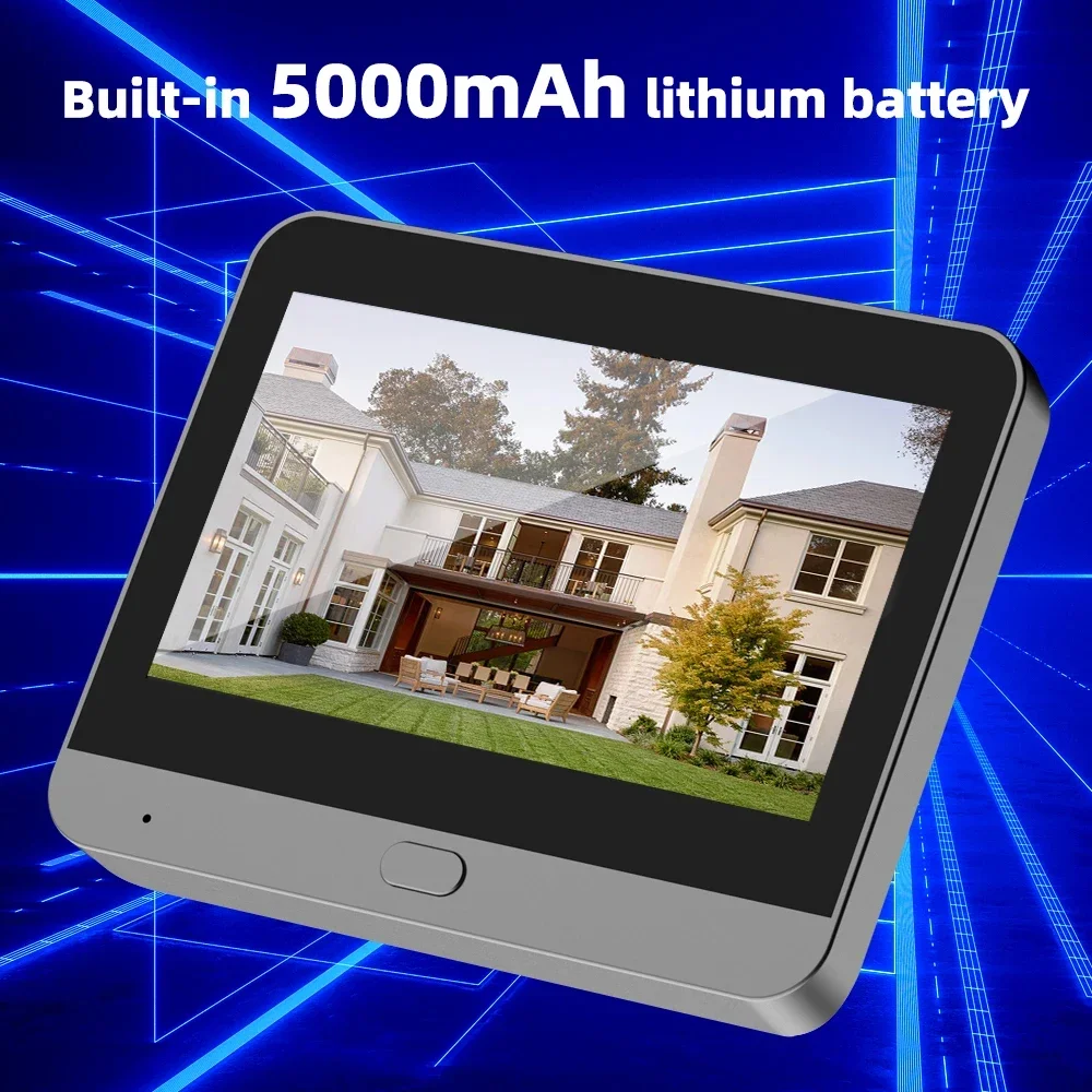 4.3 Inch 5MP Baby Monitor Tuya SmartLife Home WiFi Digital Peephole Door Eye Video Camera Home Security NightVision Video Viewer