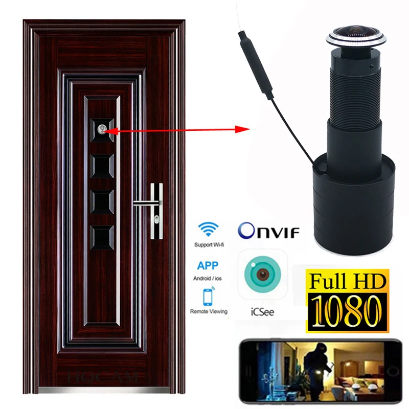3MP 1080P HD Video Peephole Wifi Camera Motion Detection Door Viewer Video-eye Wireless Intercom Monitor for Home Security