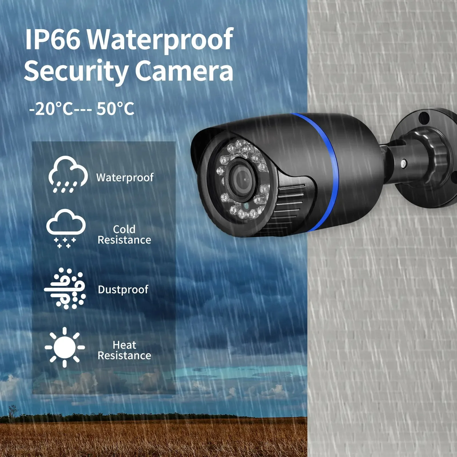 Gadinan 5MP 1080P Bullet Video Surveillance AHD DVR Recorder Waterproof Camera 24 infrared lights AHD CCTV Camera System Kit