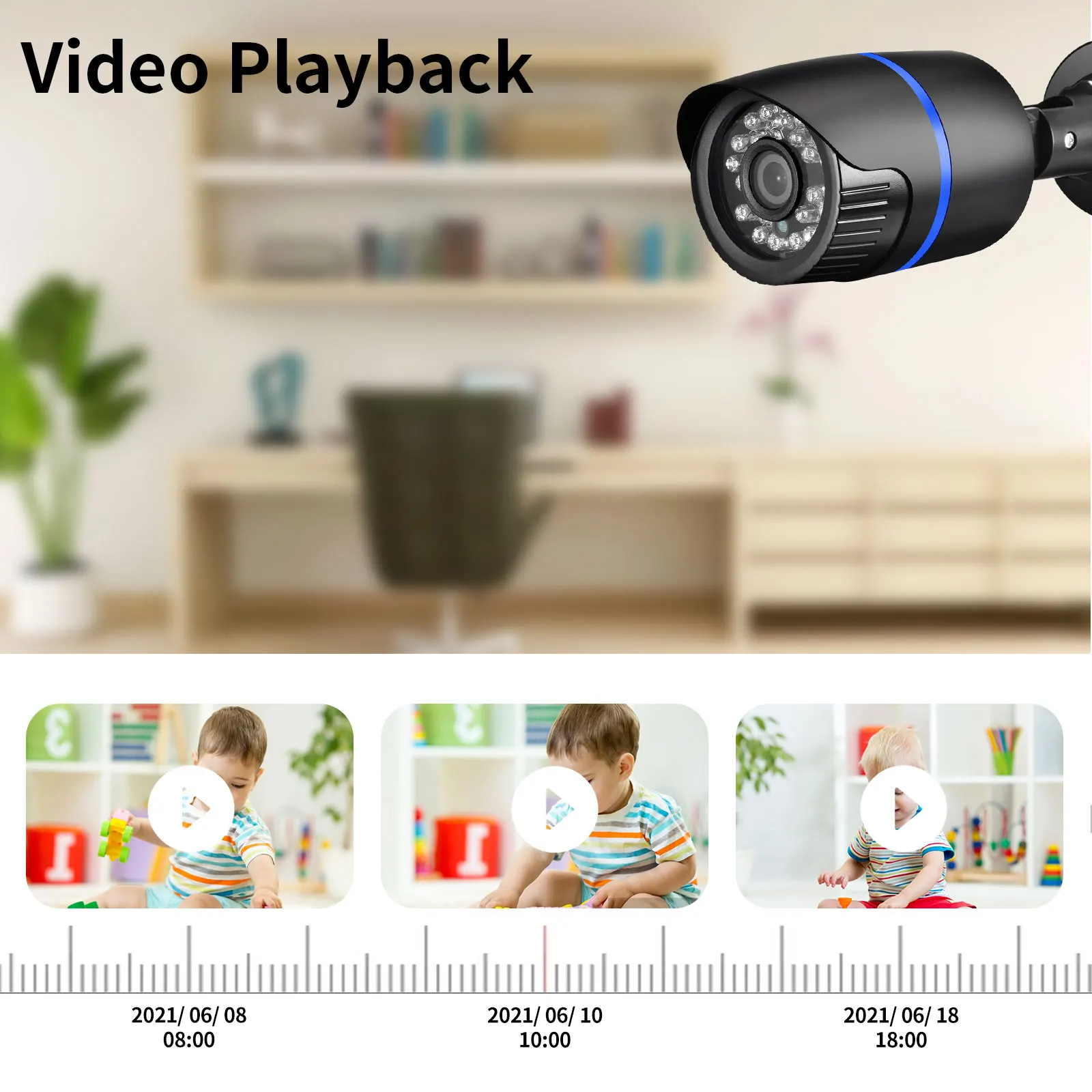 Gadinan 5MP 1080P Bullet Video Surveillance AHD DVR Recorder Waterproof Camera 24 infrared lights AHD CCTV Camera System Kit