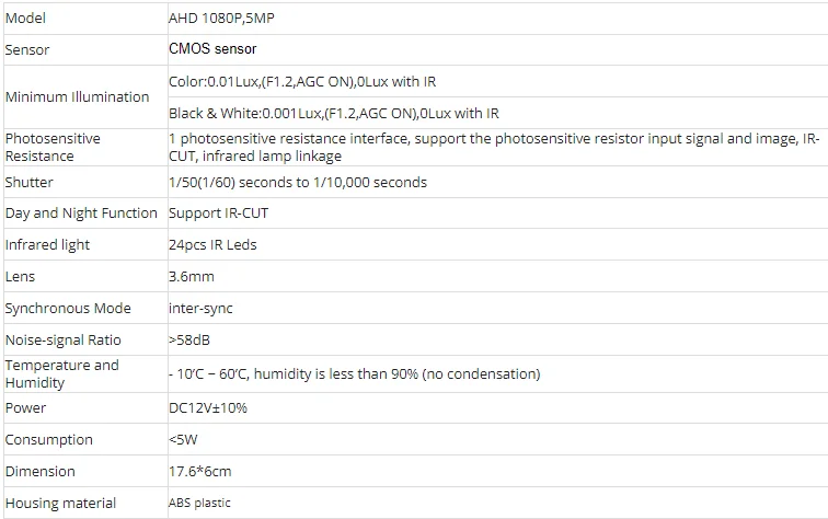 Gadinan 5MP 1080P Bullet Video Surveillance AHD DVR Recorder Waterproof Camera 24 infrared lights AHD CCTV Camera System Kit