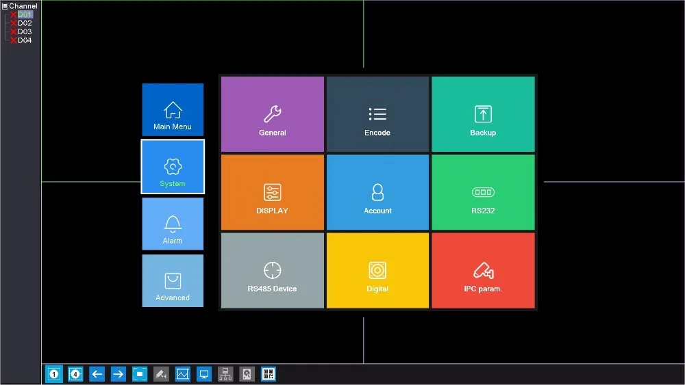 Gadinan POE Smart surveillance camera IP Camera NVR Security System CCTV Video Surveillance Kit H.265+ 48V POE Motion Detection