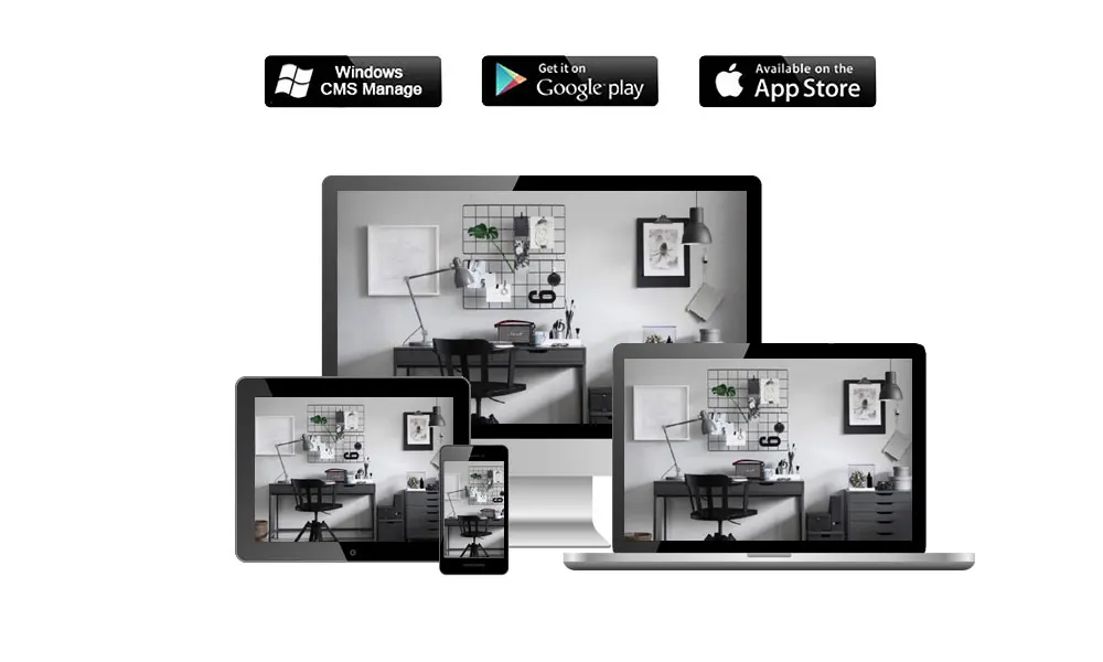 Gadinan POE Smart surveillance camera IP Camera NVR Security System CCTV Video Surveillance Kit H.265+ 48V POE Motion Detection